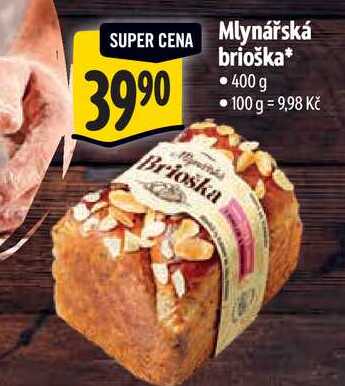 Mlynářská brioška, 400 g 