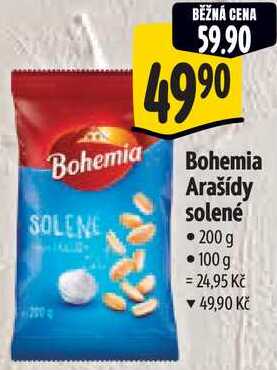 Bohemia Arašídy solené, 200 g 