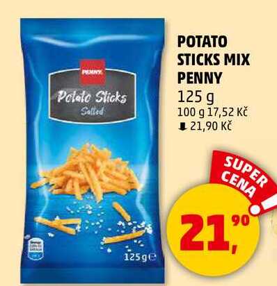 POTATO STICKS MIX PENNY, 125 g 