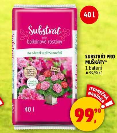 SUBSTRÁT PRO MUŠKÁTY, 1 balení  
