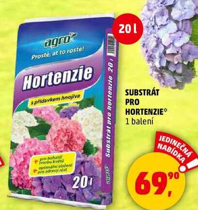 SUBSTRÁT PRO HORTENZIE, 1 balení  