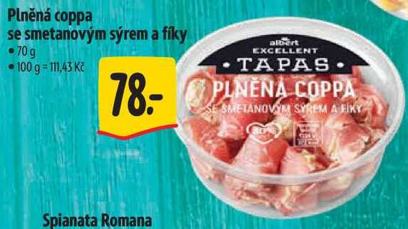 Plněná coppa se smetanovým sýrem a fíky, 70 g