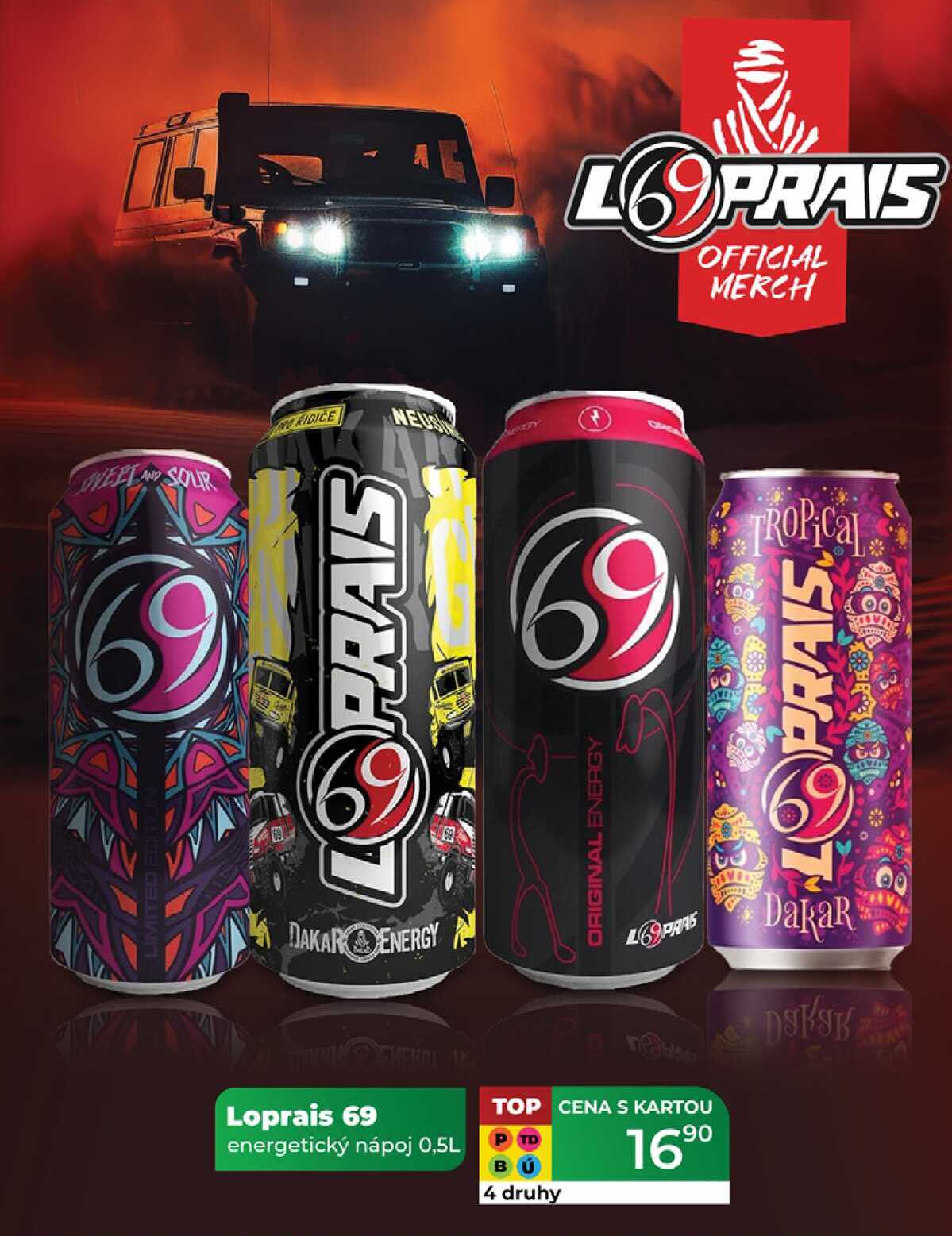 Loprais 69 energetický nápoj 0,5L 