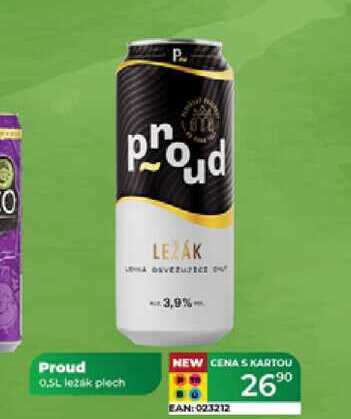 Proud 0.5L ležák plech 