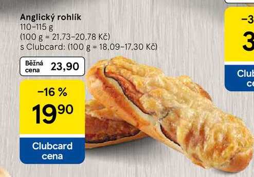 Anglický rohlík, 110-115 g 