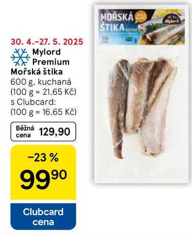Mylord Premium Mořská štika, 600 g, kuchaná  