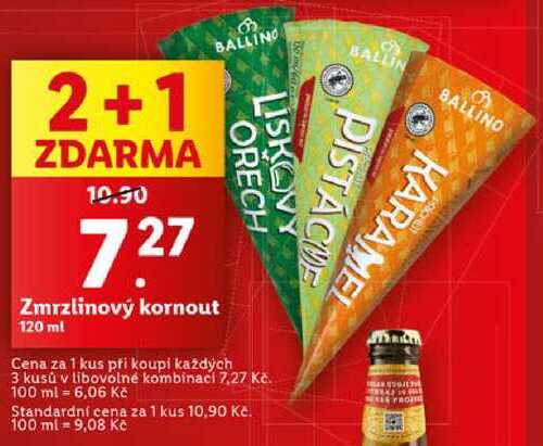 Zmrzlinový kornout, 120 ml   