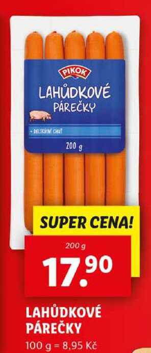 LAHŮDKOVÉ PÁREČKY, 200 g