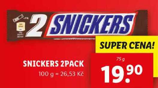 SNICKERS 2PACK, 75 g