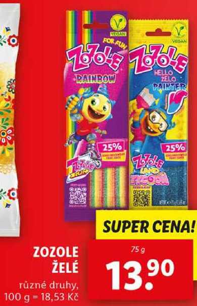 ZOZOLE ŽELÉ, 75 g