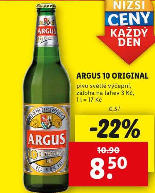 ARGUS 10 ORIGINAL, 0,5 l