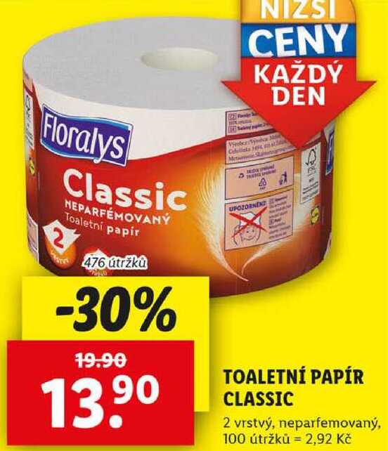 TOALETNÍ PAPÍR CLASSIC