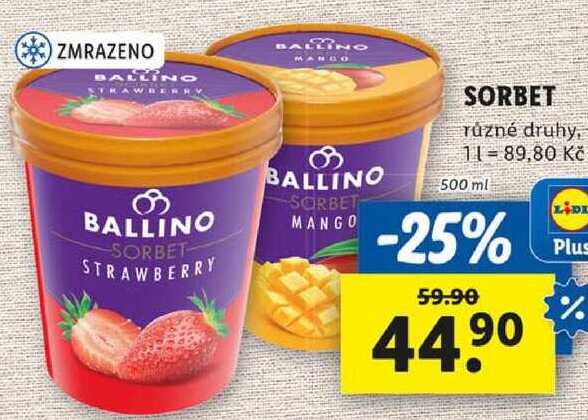 SORBET, 500 ml
