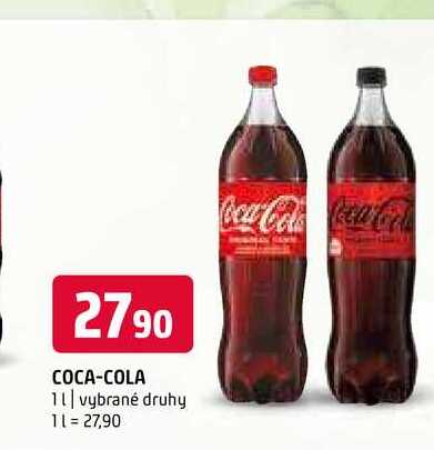 Coca-cola 1l vybrané druhy 