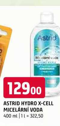 Astrid hydro x-cell micelární voda 400 ml