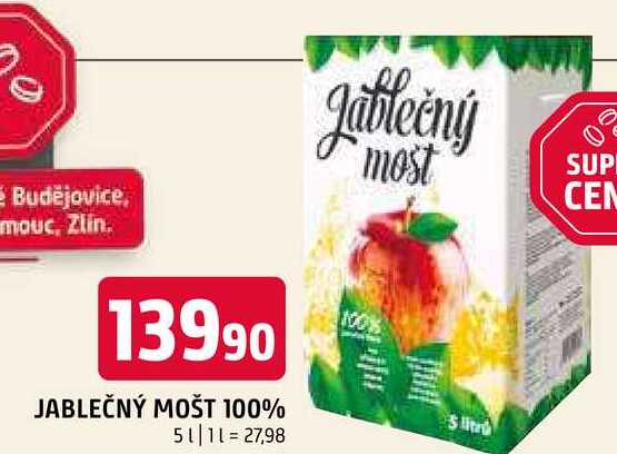 Jablečný mošt 100% 5l