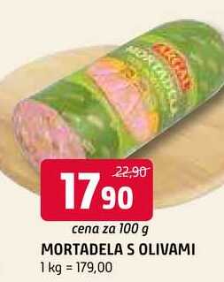 Mortadela s olivami 100g