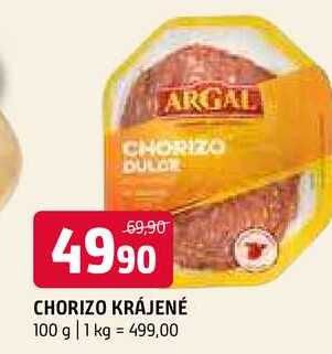 Chorizo krájené 100 g