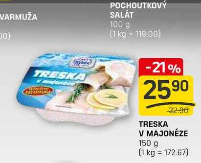TRESKA V MAJONÉZE 150 g 