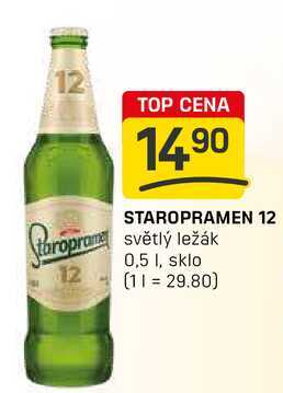 Staropramen 12 světlý ležák 0,5l