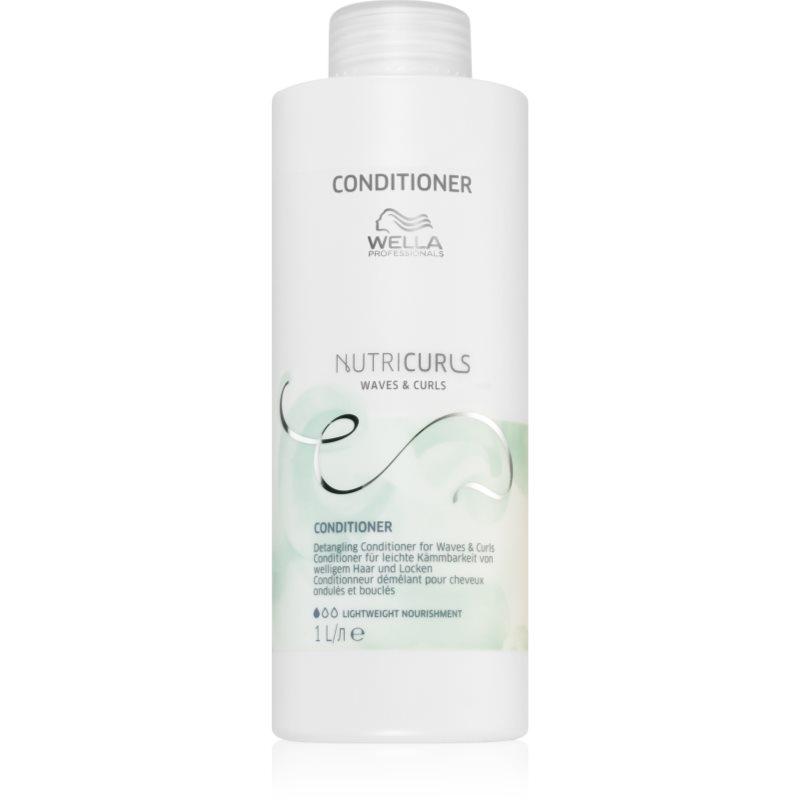 Wella Professionals Nutricurls Waves & Curls vyživující kondicionér pro snadné rozčesání vlasů 1000 ml
