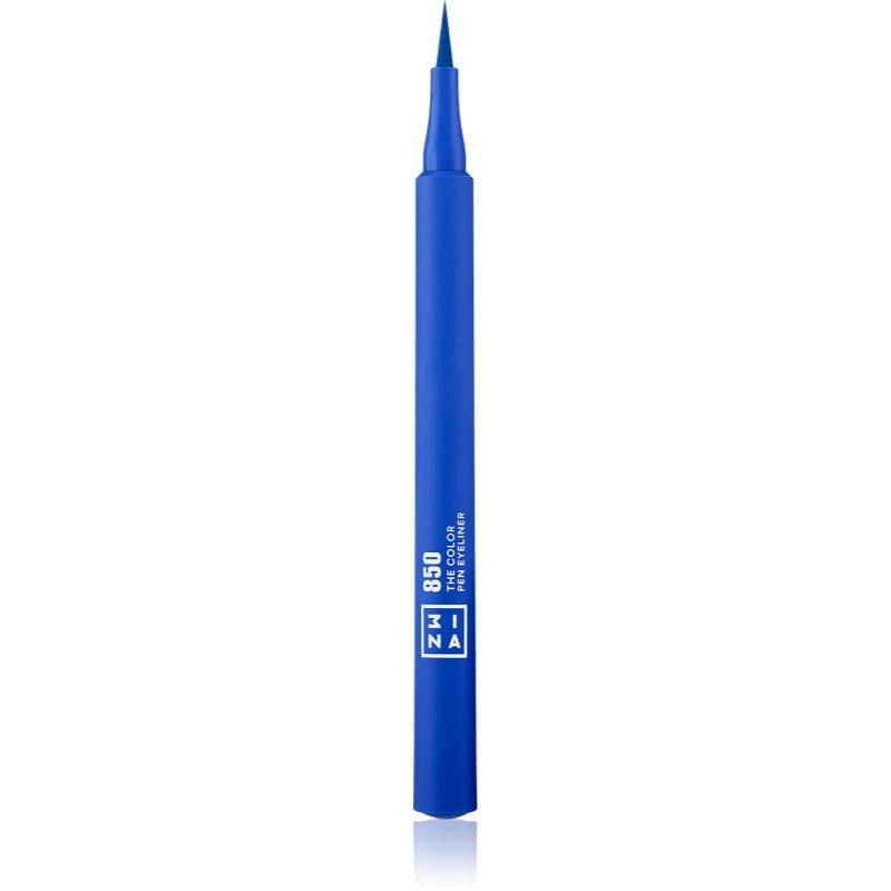 3INA The Color Pen Eyeliner oční linky ve fixu odstín 850 - Blue 1 ml