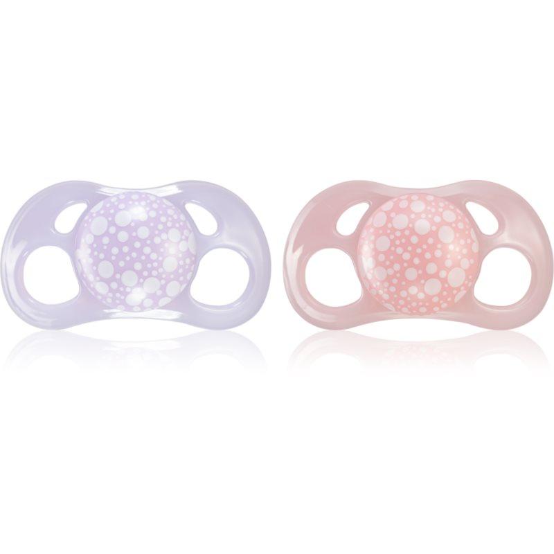 Twistshake Orthodontic 6m+ dudlík Pink+Purple 2 ks