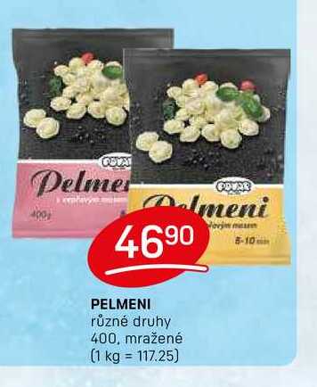 PELMENI různé druhy 400, mražené
