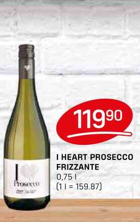 I HEART PROSECCO FRIZZANTE 0,75l