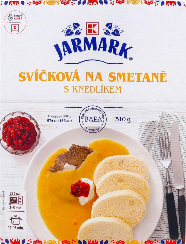 K-Jarmark Svíčková na smetaně s knedlíkem