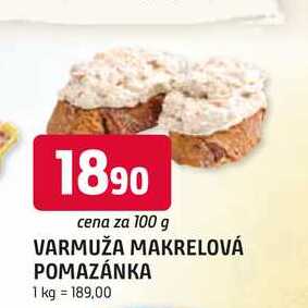 VARMUŽA MAKRELOVÁ POMAZÁNKA 100g