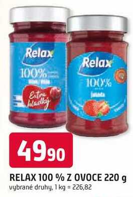RELAX 100 % Z OVOCE 220 g 