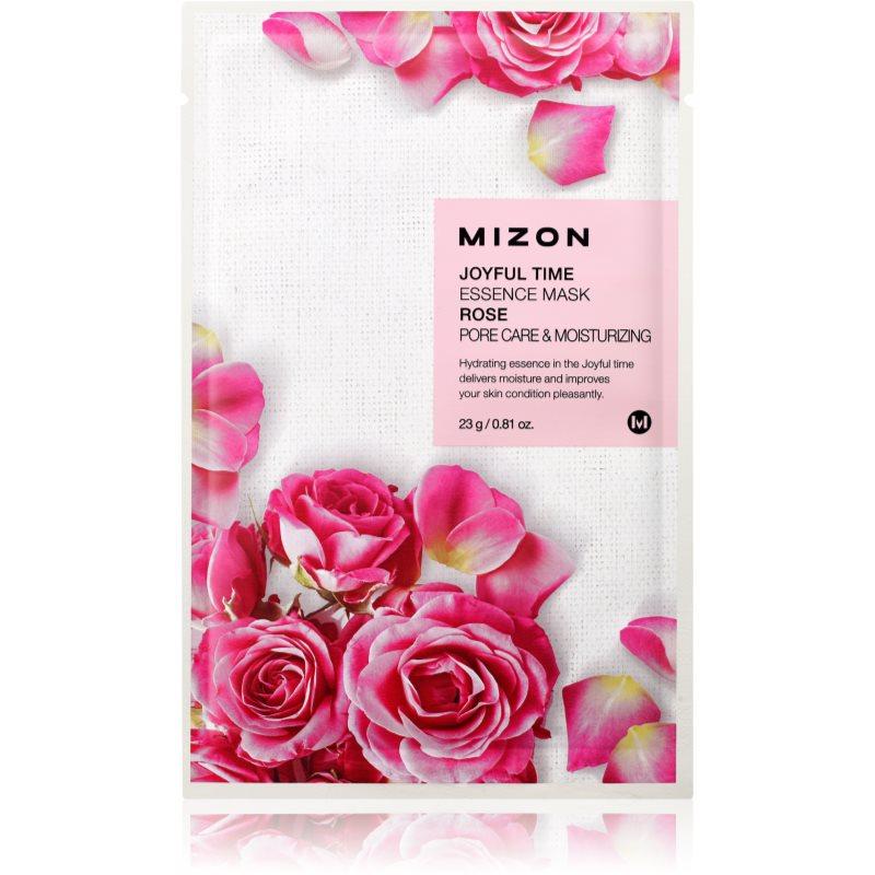 Mizon Joyful Time Rose hydratační plátýnková maska pro stažení pórů 23 g
