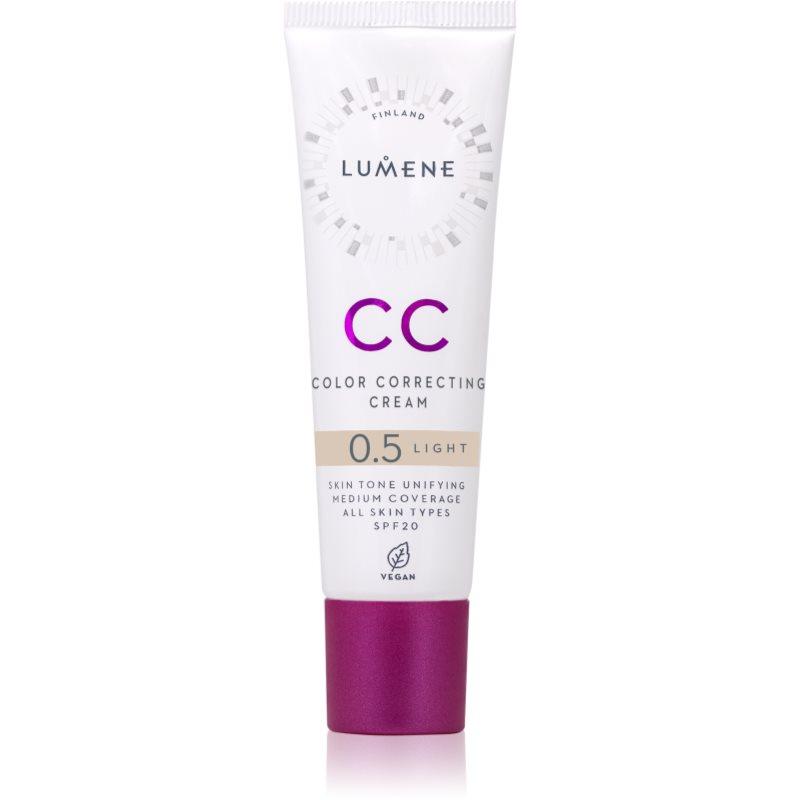 Lumene CC Color Correcting Cream CC krém pro jednotný tón pleti SPF 20 odstín 0.5 Light 30 ml