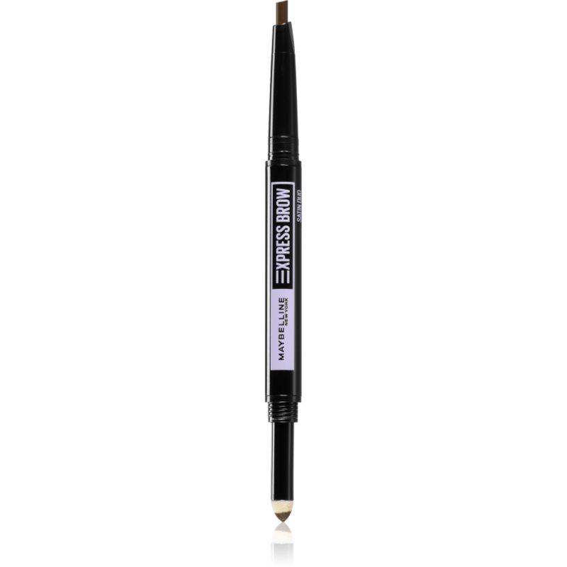 MAYBELLINE NEW YORK Express Brow Satin Duo tužka a pudr na obočí duo odstín 02 - Medium Brown