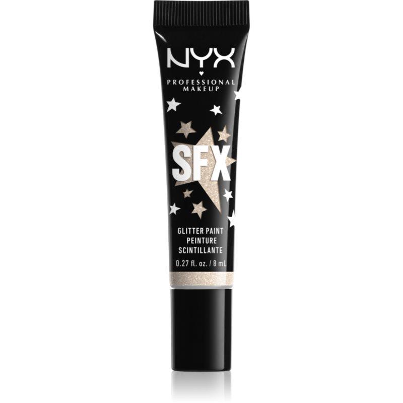 NYX Professional Makeup Halloween Glitter Paint třpytky na obličej i tělo odstín 01 Graveyard Glam 8 ml