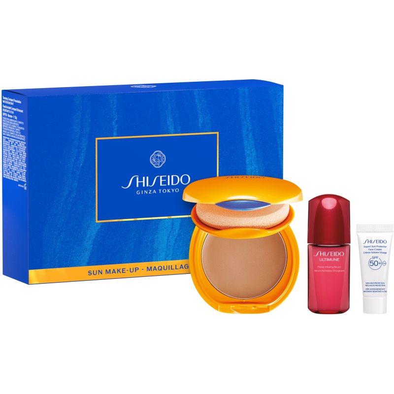 Shiseido Expert Sun Protector Tanning Compact Foundation SPF10 dárková sada odstín Bronze