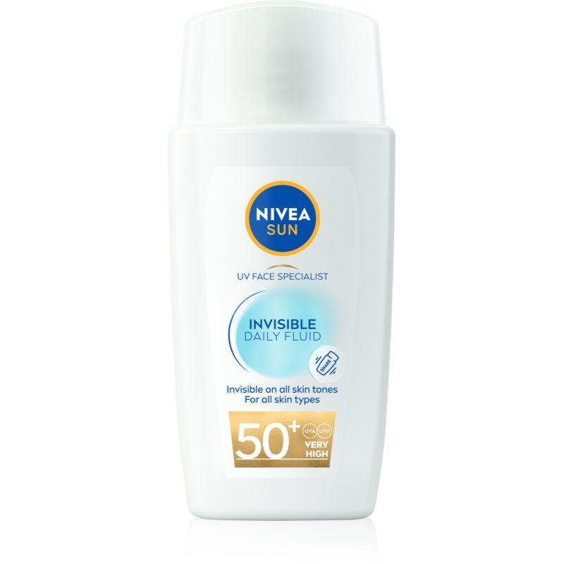 NIVEA SUN Invisible Daily Fluid lehký ochranný fluid SPF 50+ 40 ml