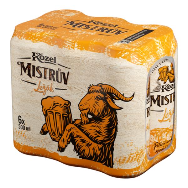 Velkopopovický Kozel Kozel Mistrův ležák plech 6x500ml