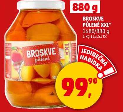 BROSKVE PÜLENÉ XXL, 1680/880 g 