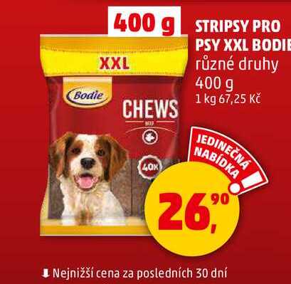 STRIPSY PRO PSY XXL BODIE různé druhy, 400 g 