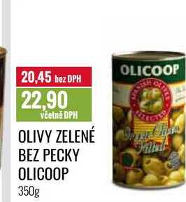 OLIVY ZELENÉ BEZ PECKY OLICOOP 350g 