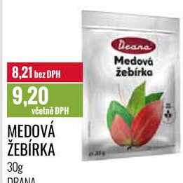 MEDOVÁ ŽEBÍRKA 30g