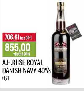 A.H.RIISE ROYAL DANISH NAVY 40% 0,7l