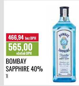 BOMBAY SAPPHIRE 40% 1l