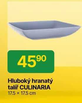 Hluboký hranatý talíř CULINARIA 17.5 x 17.5 cm 