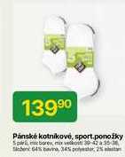 Pánské kotnikové, sport.ponožky 