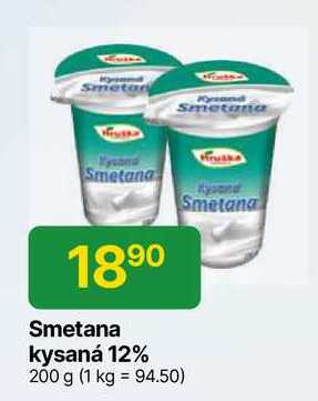 Hruška Smetana kysaná 12% 200 g
