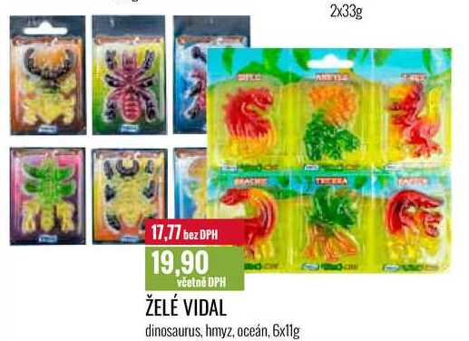 ŽELÉ VIDAL 6x11g 2x33g 