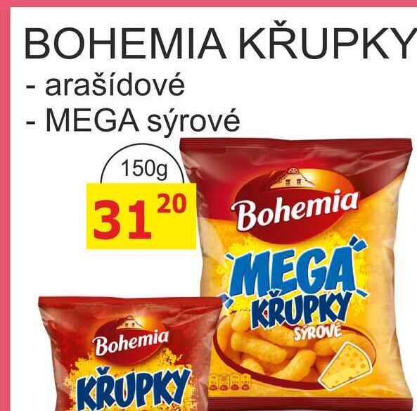 BOHEMIA KŘUPKY arašídové 150g 